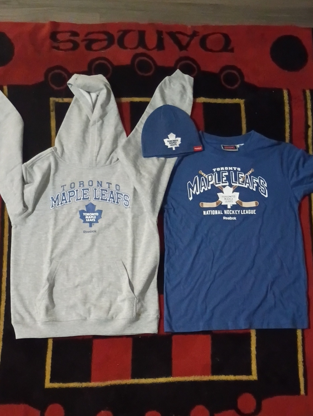 Reebok Kids Toronto Maple Leafs Hoodie & Tee Set - Blue & Gray